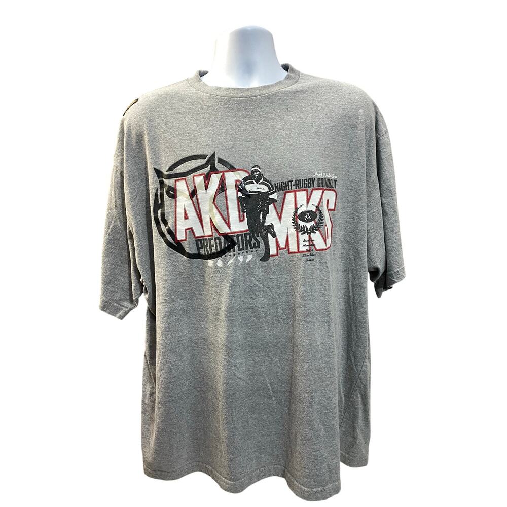 VINTAGE AKADEMIKS STADIUM SHIRT — Division Series Predators Gray Tee Men's 2XL
